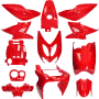 Fairing Kit Yamaha Aerox / MBK Nitro Red (up to 2013) 12-piece Mezoly