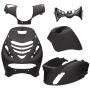 Body / fairing kit SP look Piaggio Zip matt black 5 pcs
