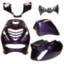 Body/fairing kit SP look Piaggio Zip mystic purple 5 pcs